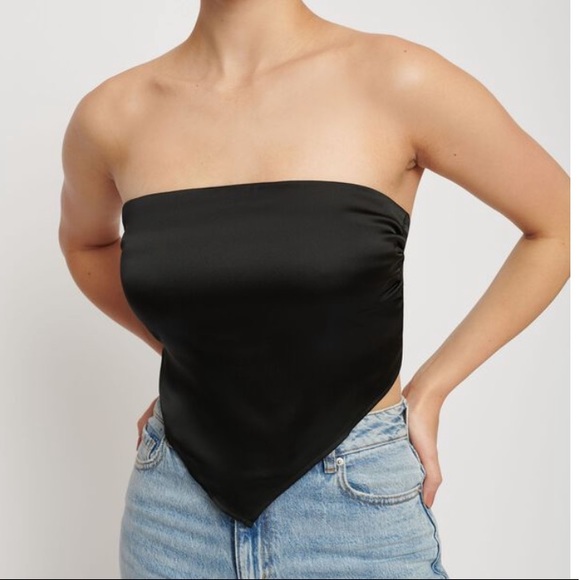 Dynamite Tops - Satin Scarf Top